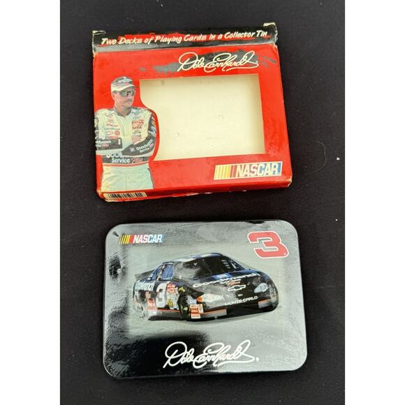 Dale Earnhardt Sr. NASCAR #3 Two Decks Of Playing Cards In A Collector Tin - Picture 4 of 6